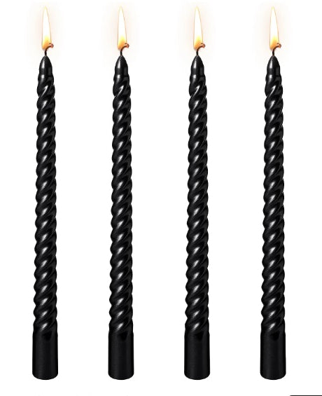 Black Spiral Candles image 0