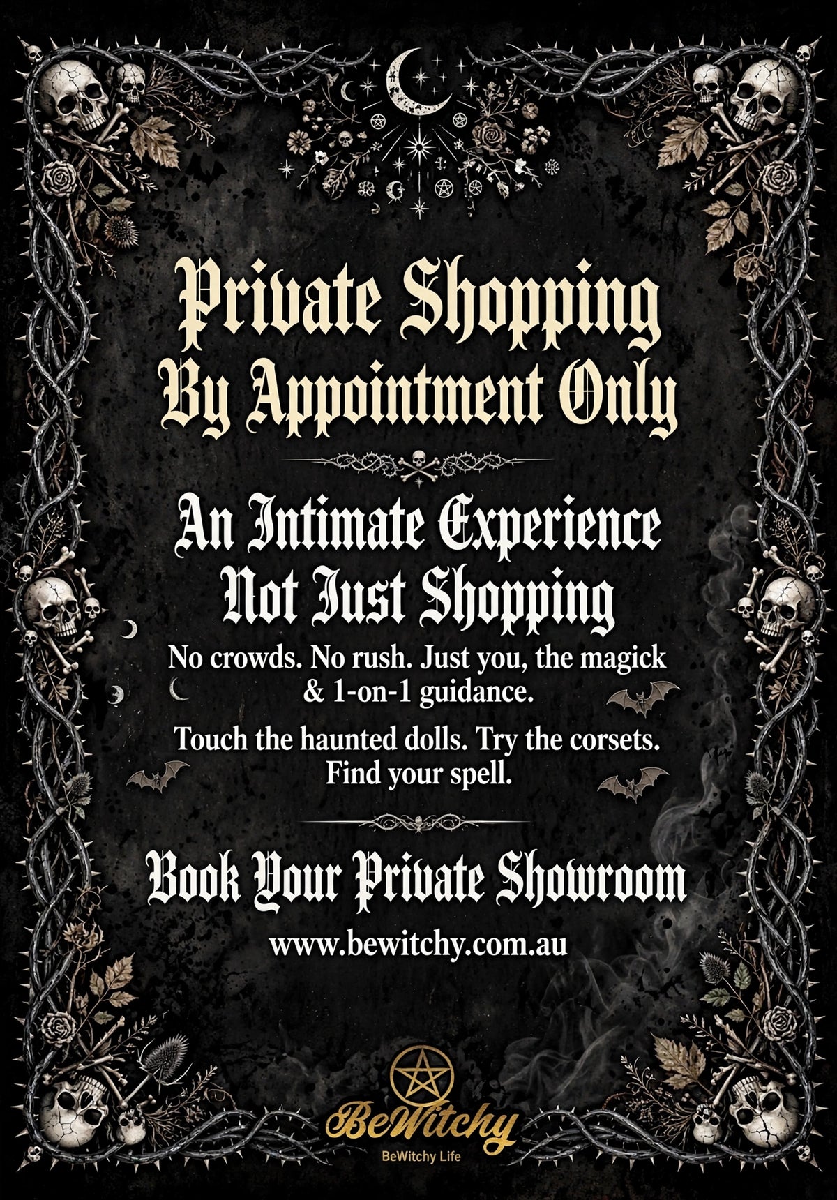 Private Shopping and Consultation - By Appointment Only