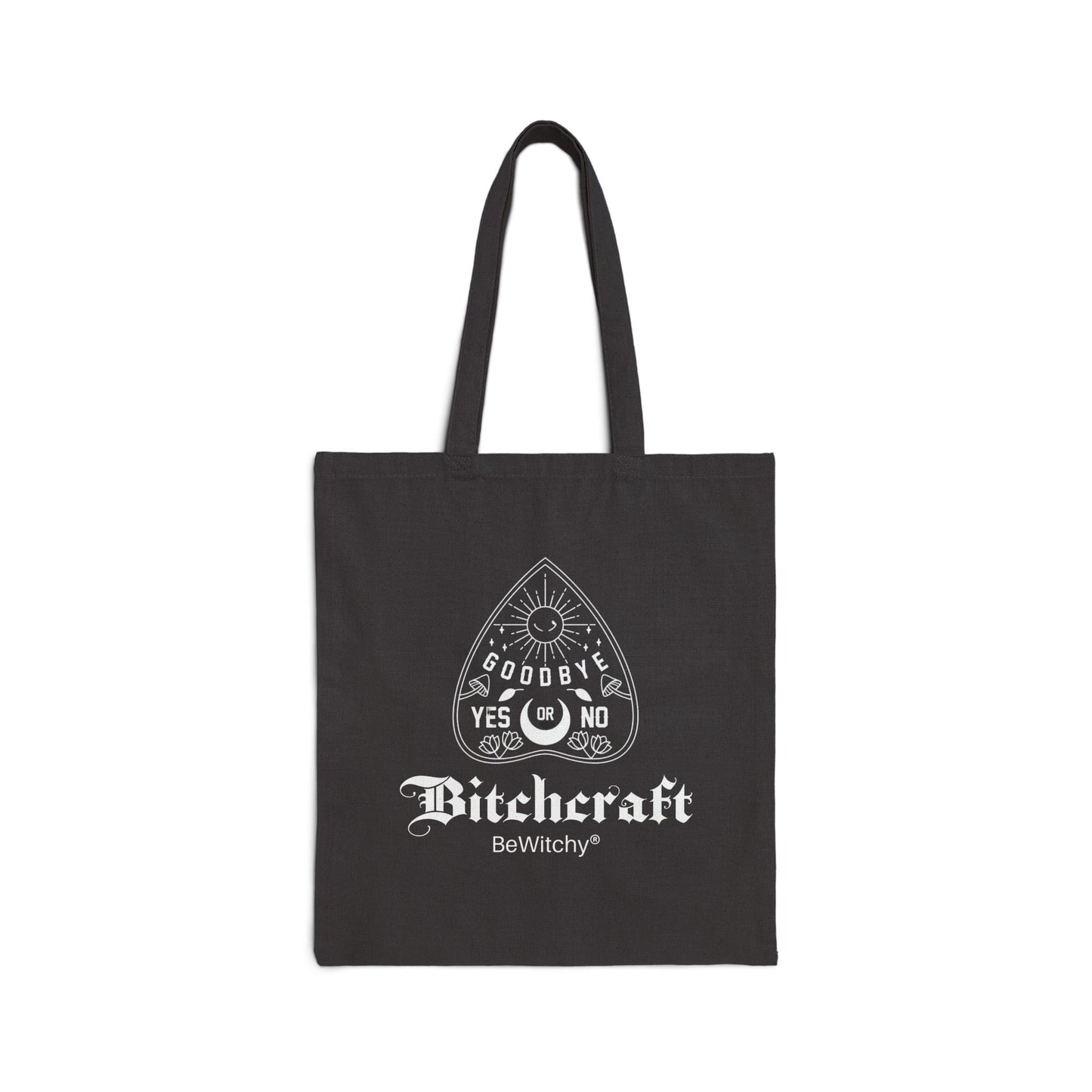 Tote Bag — Bitchcraft Ouija Design Cotton Canvas Tote (BeWitchy)