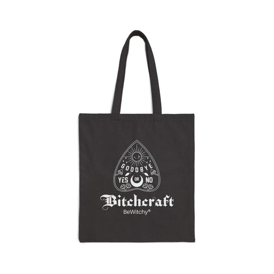 Tote Bag — Bitchcraft Ouija Design Cotton Canvas Tote (BeWitchy)