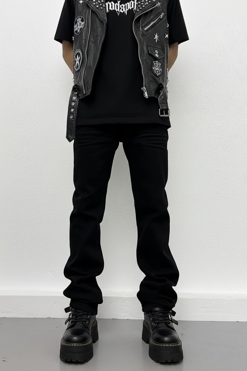 BeWitchy® Mens Loose Fit Denim
