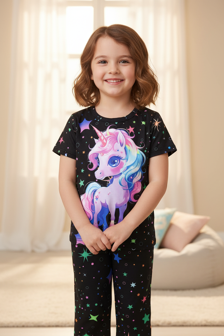 BeWitchy® Children's Unicorn Starry Night Pajama or Lounge Set