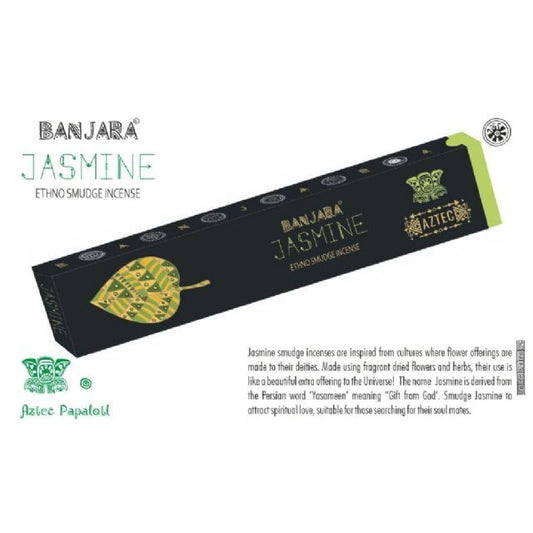 INCENSE BANJARA ETHNO TRIBAL SMUDGE JASMINE 15GMS 15PCE