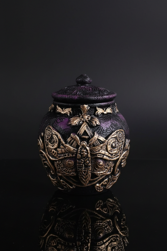 Death’s-Head Moth Apothecary &amp; Ritual Stash Jar