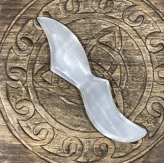Selenite Ritual Knife (20cm)