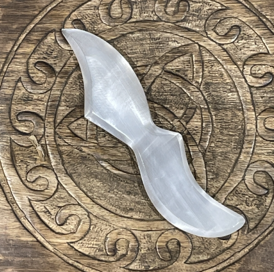Selenite Ritual Knife (20cm)