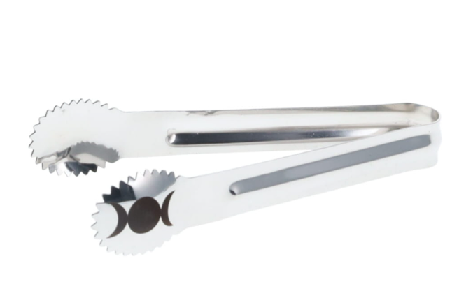 TONGS TRIPLE MOON STAINLESS STEEL 15CM
